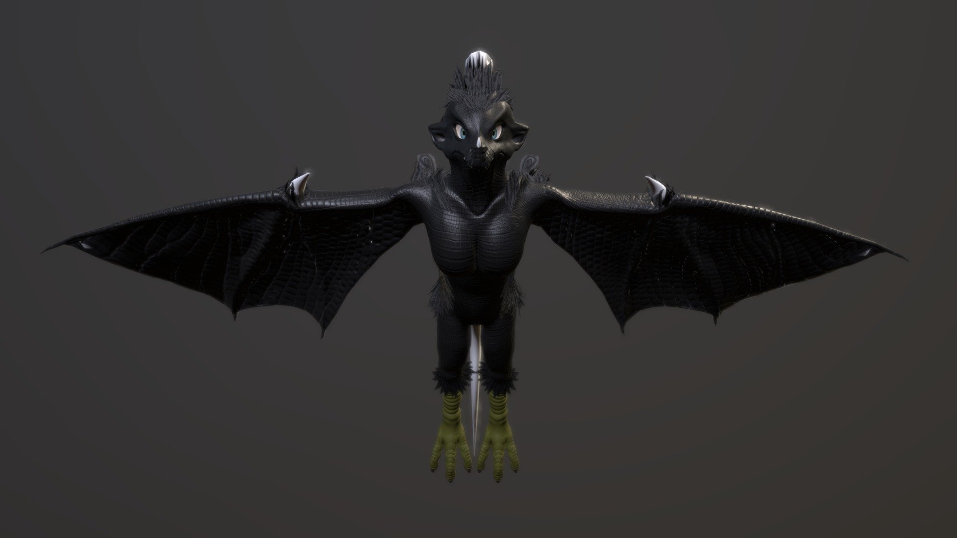 Black harpy 3d model