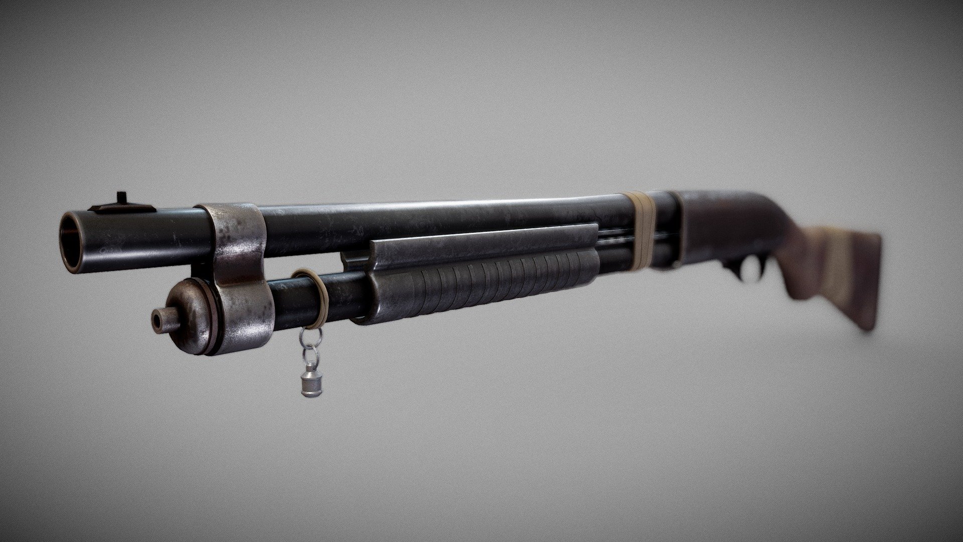 Used Shotgun 3d model