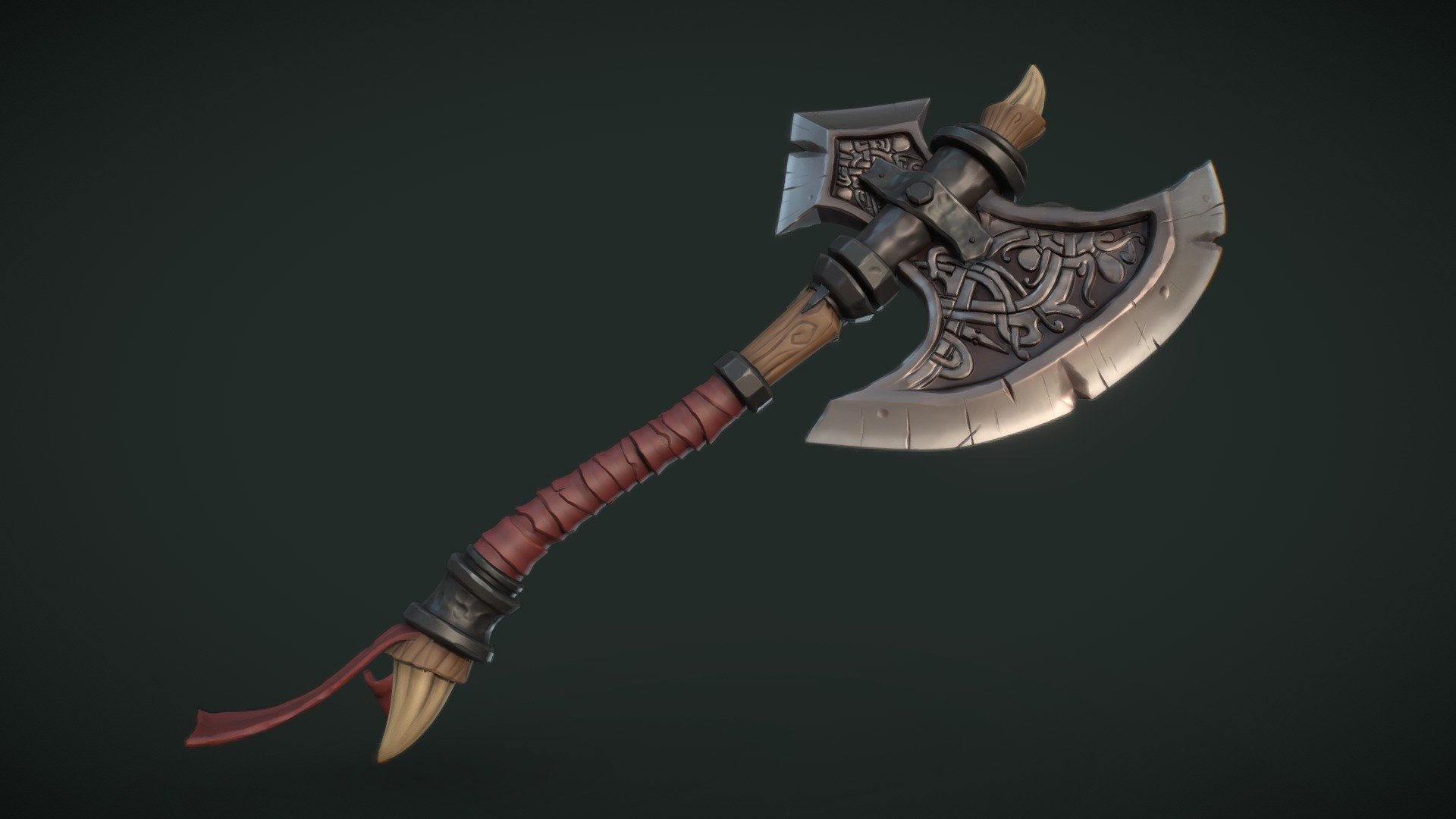 Viking Axe Model 3d model