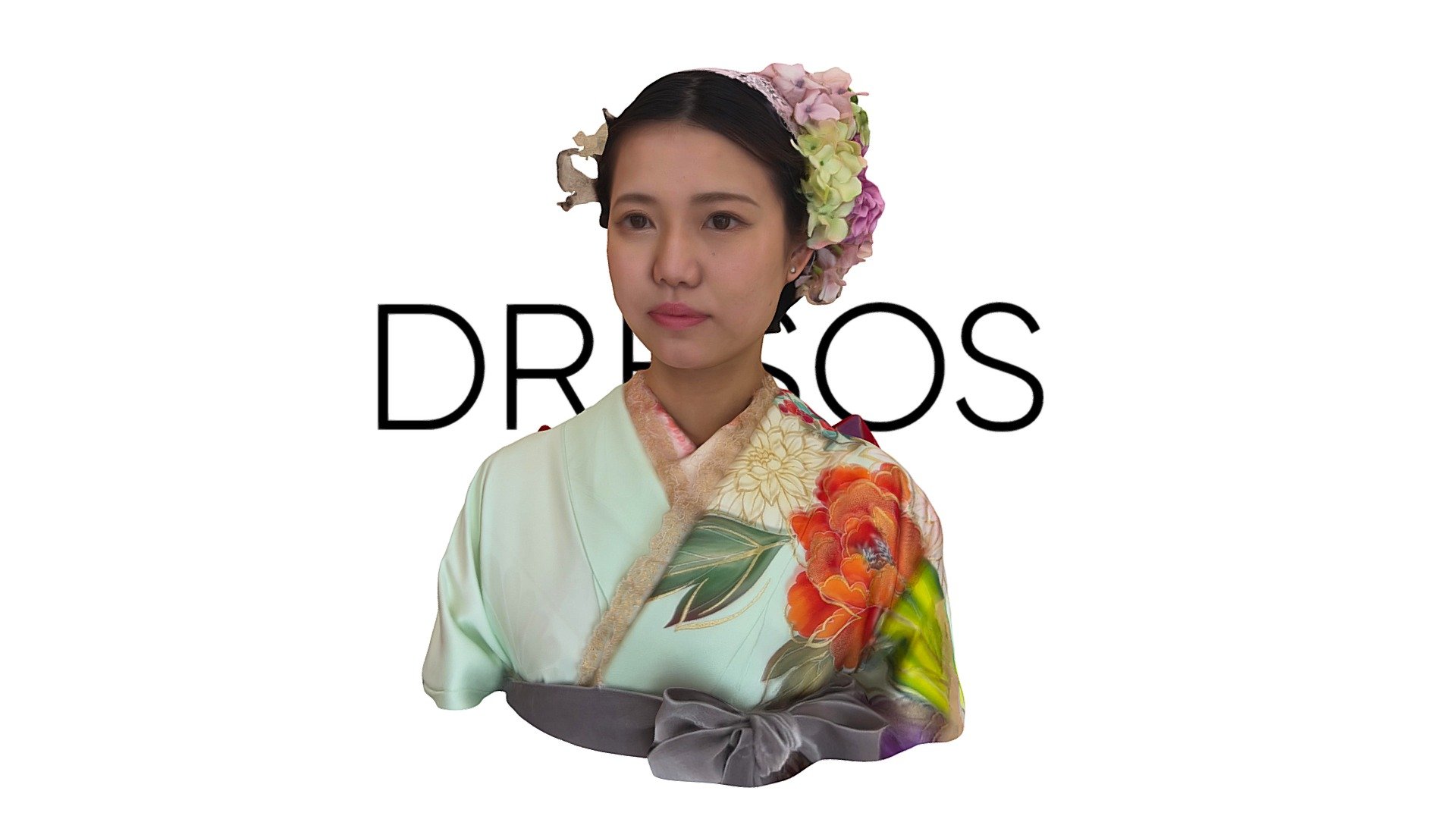 Dresos bust kimono add 3d model