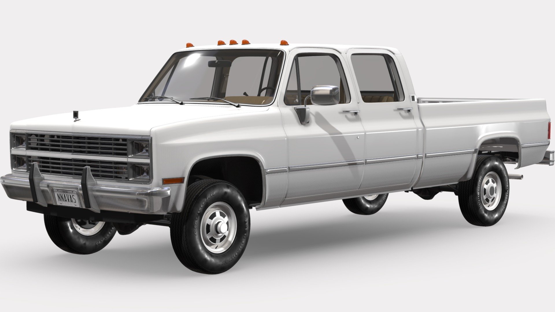 GENERIC 4WD PICKUP TRUCK 5 3d model