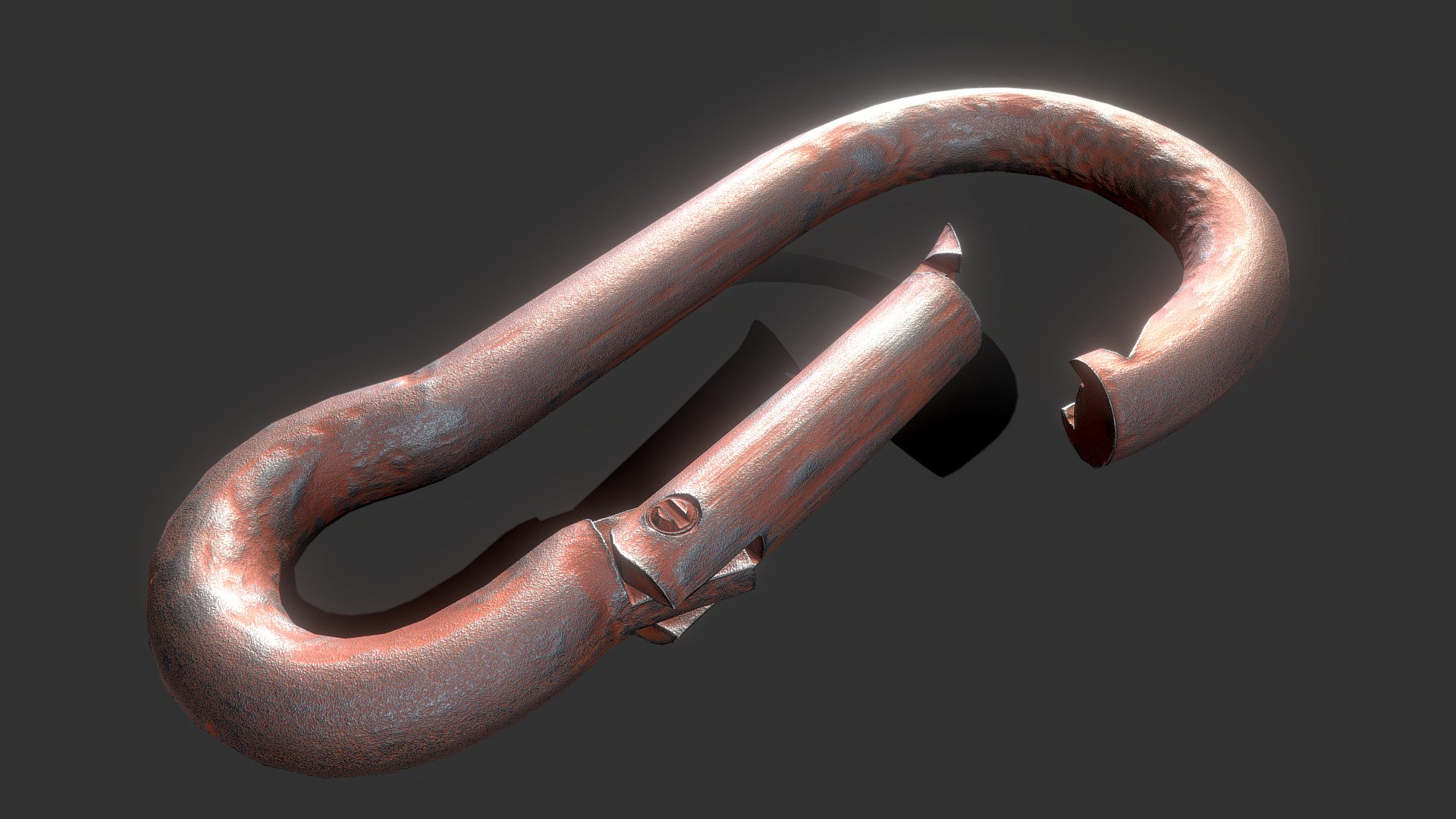 Rusty Carabiner 3d model