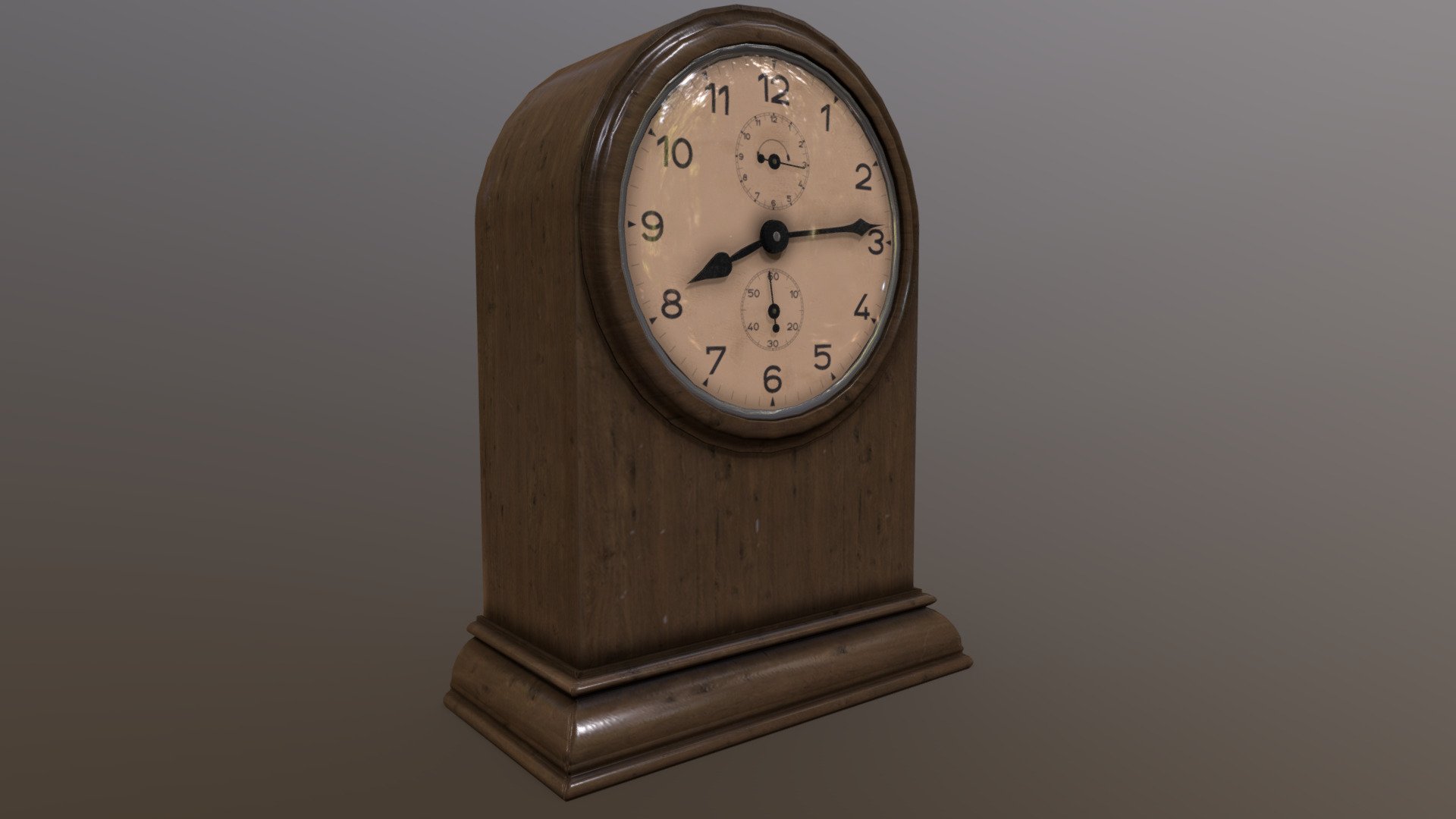 Antique 1930s Clock 3d model