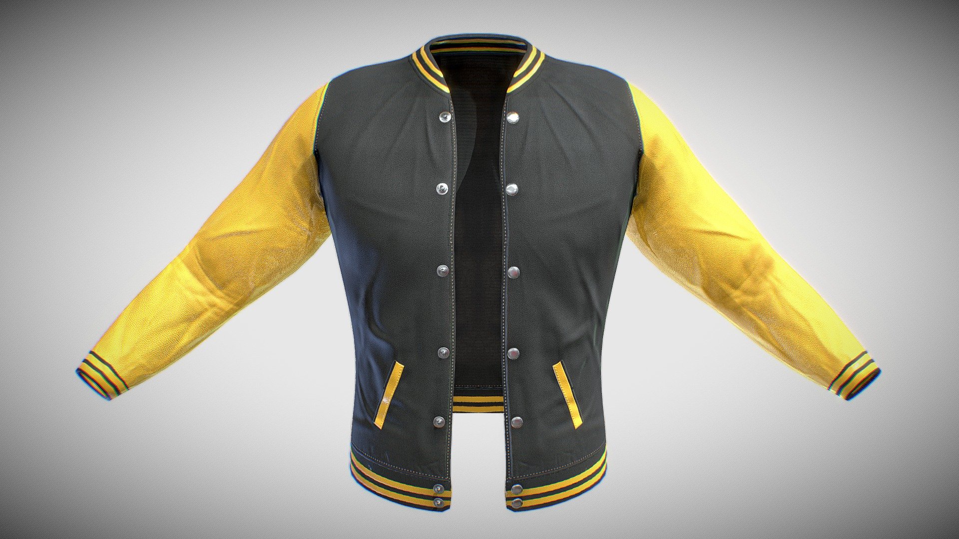 Varsity Jacket 3d model