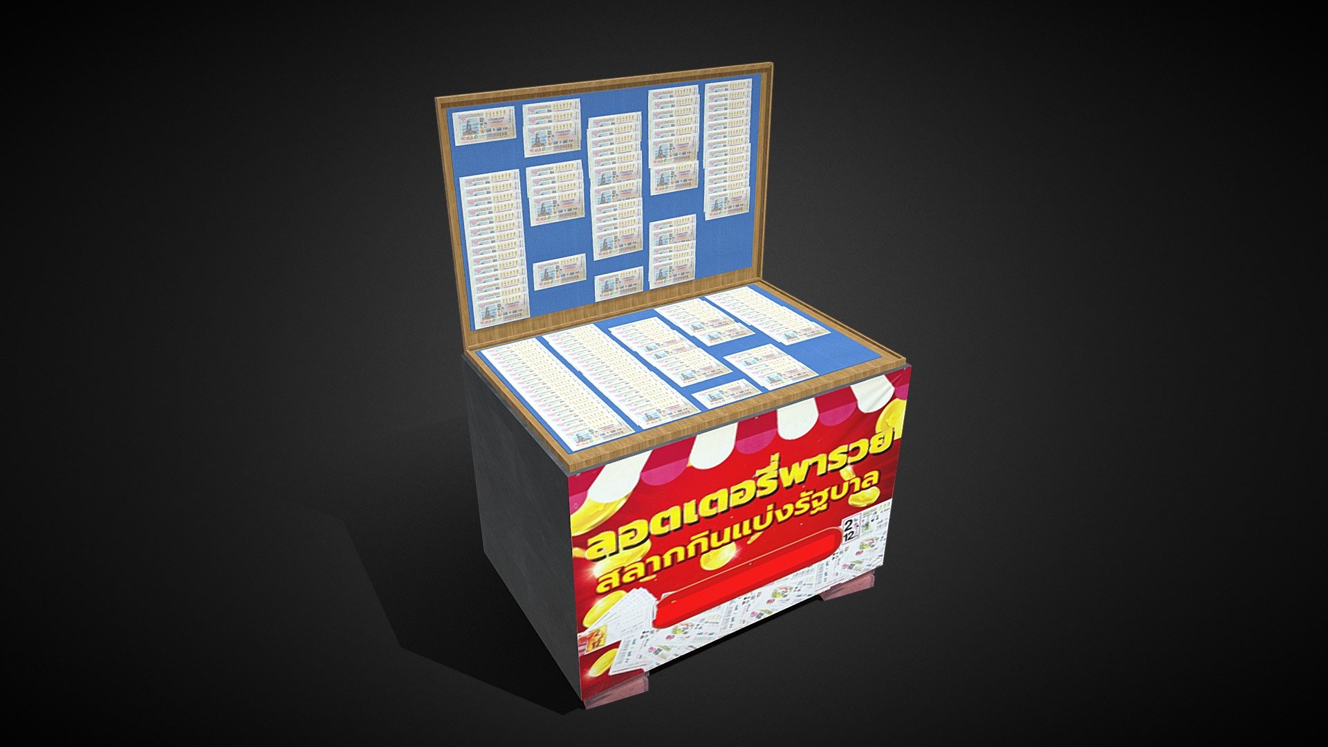 Thai Lottery 3d model