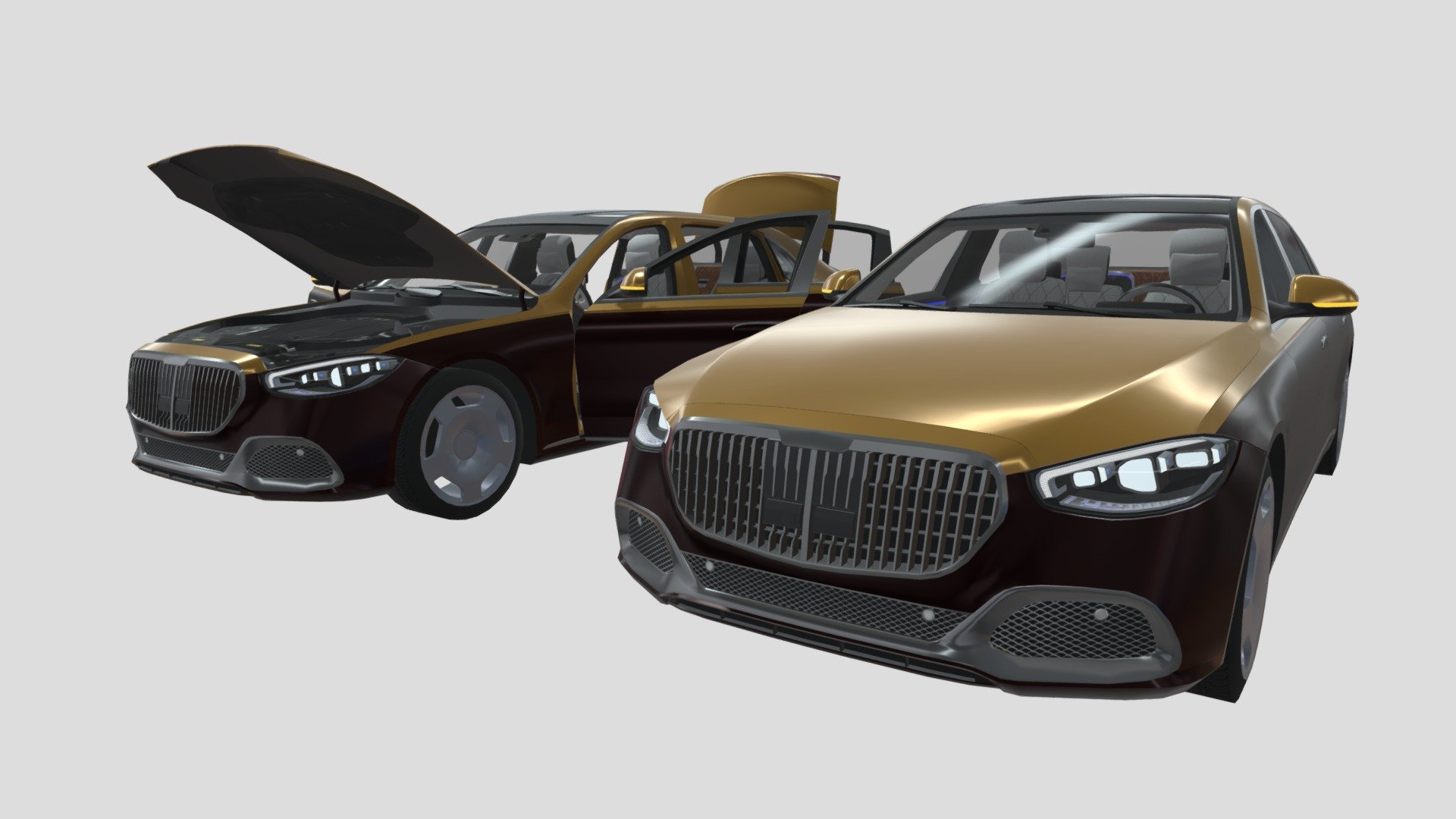 Mercedes- Benz S- Class Maybach 2021 3d model