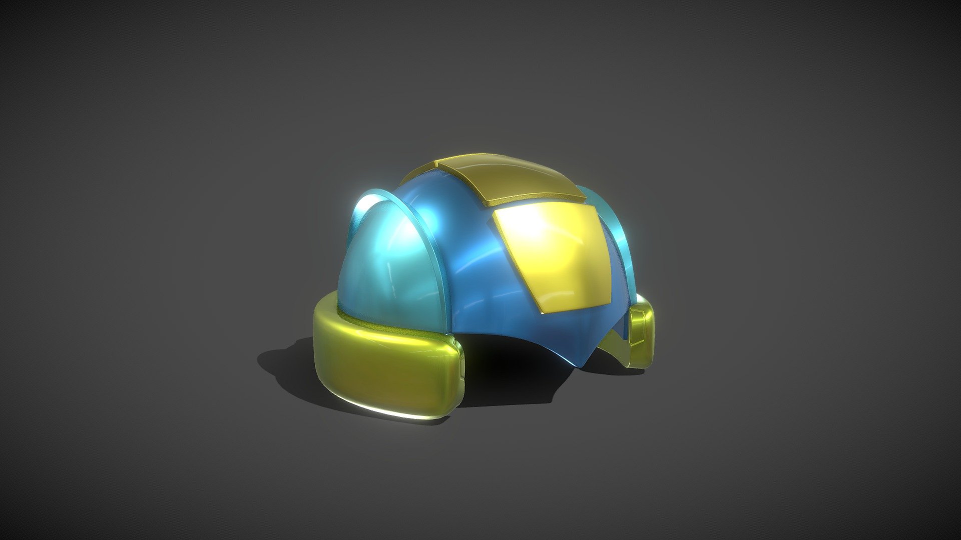 Cartoon Robot Helmet Model CRH7 3d model