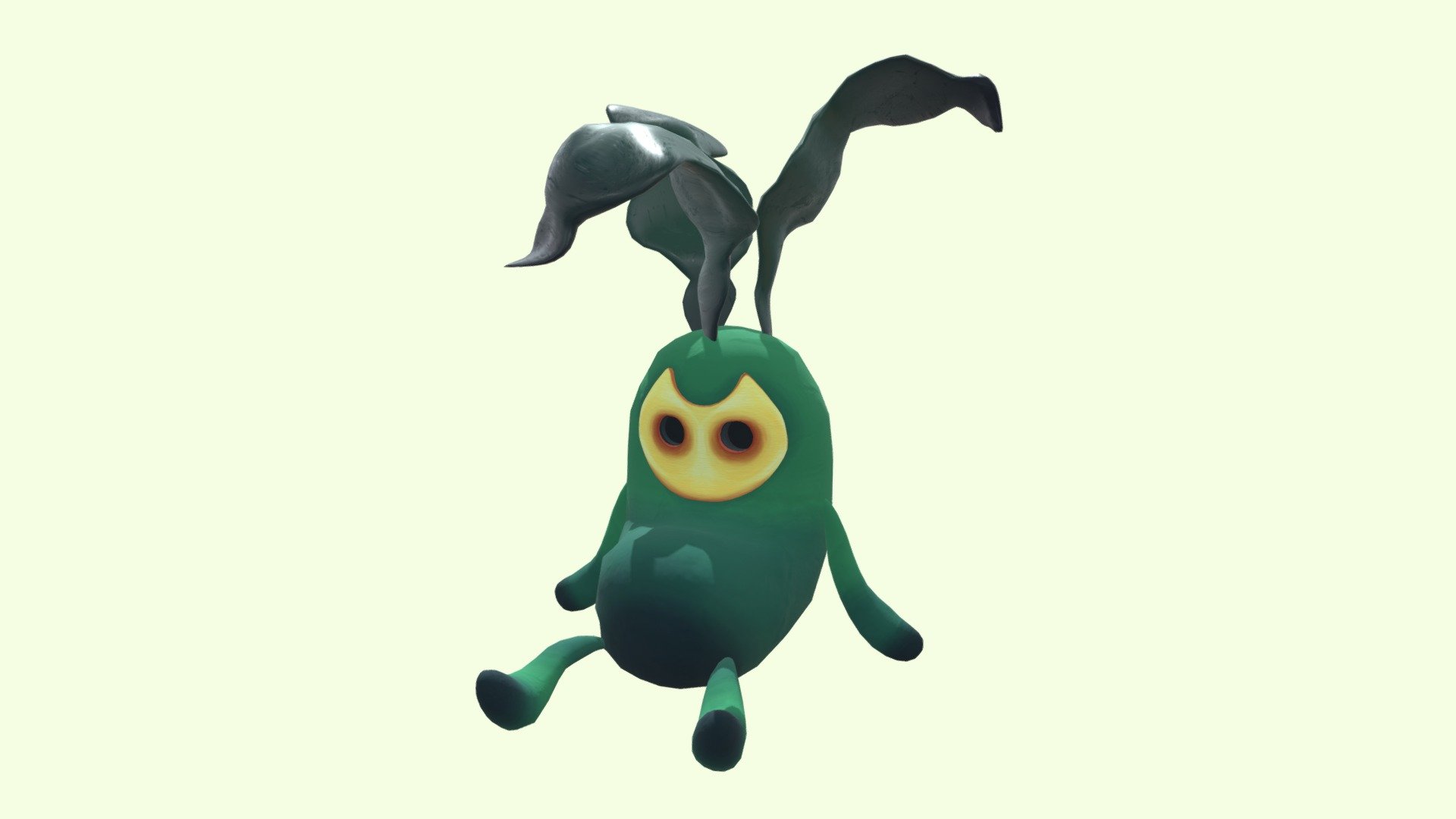 Tree Sprite: Lazy green 3d model