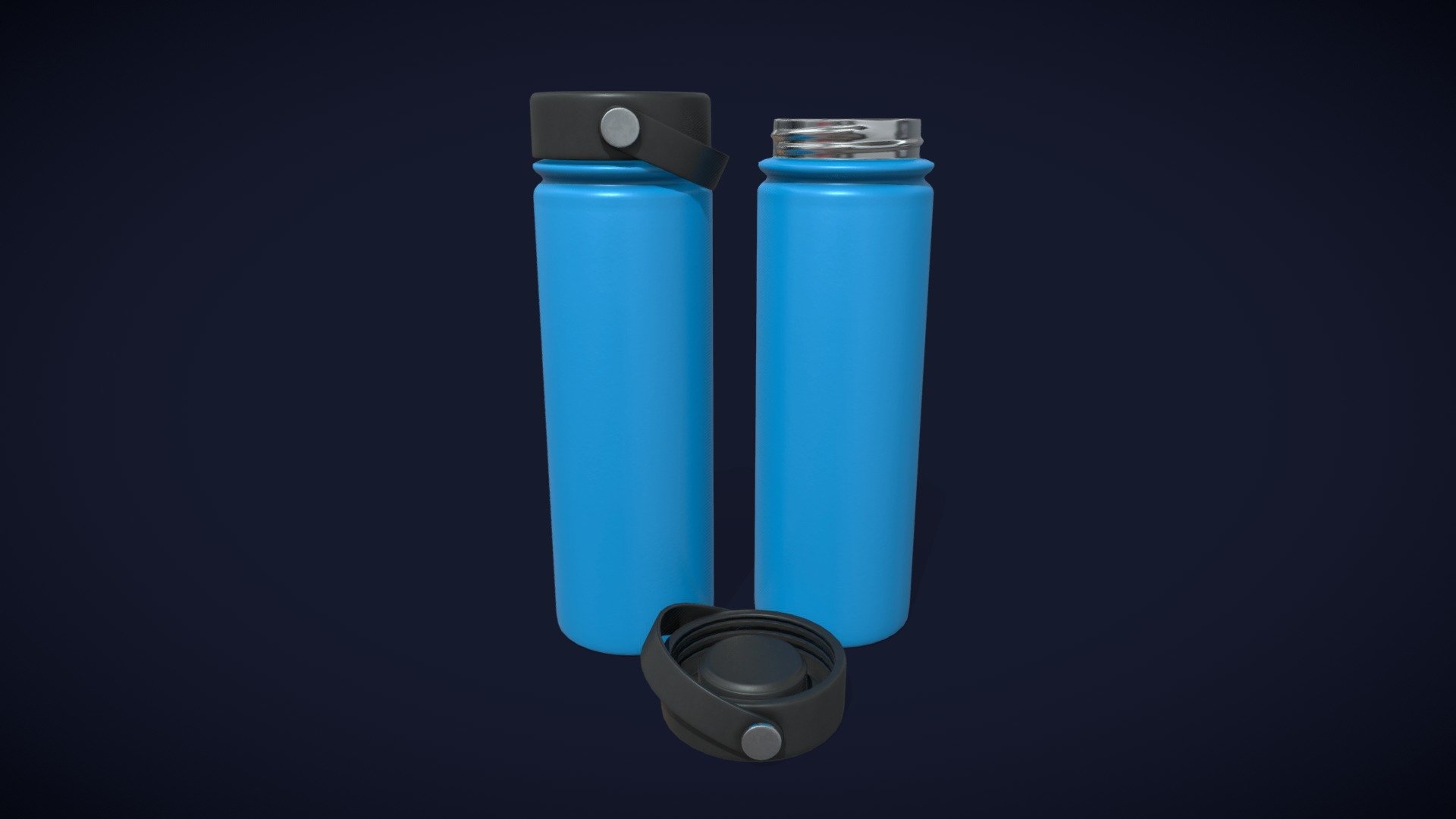 Large Water Bottle 3d model