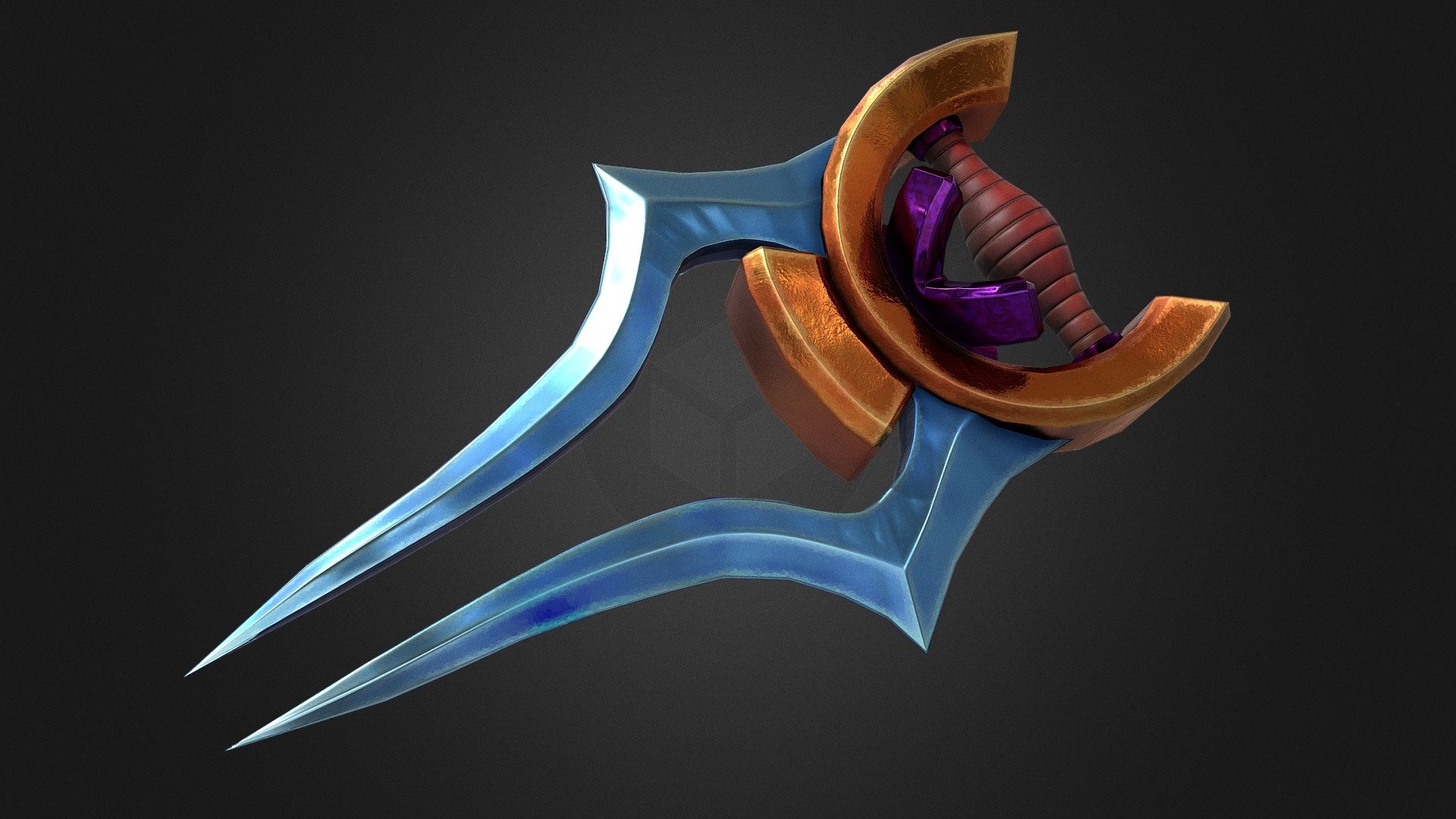 Katar Stylized Weapon 3d model