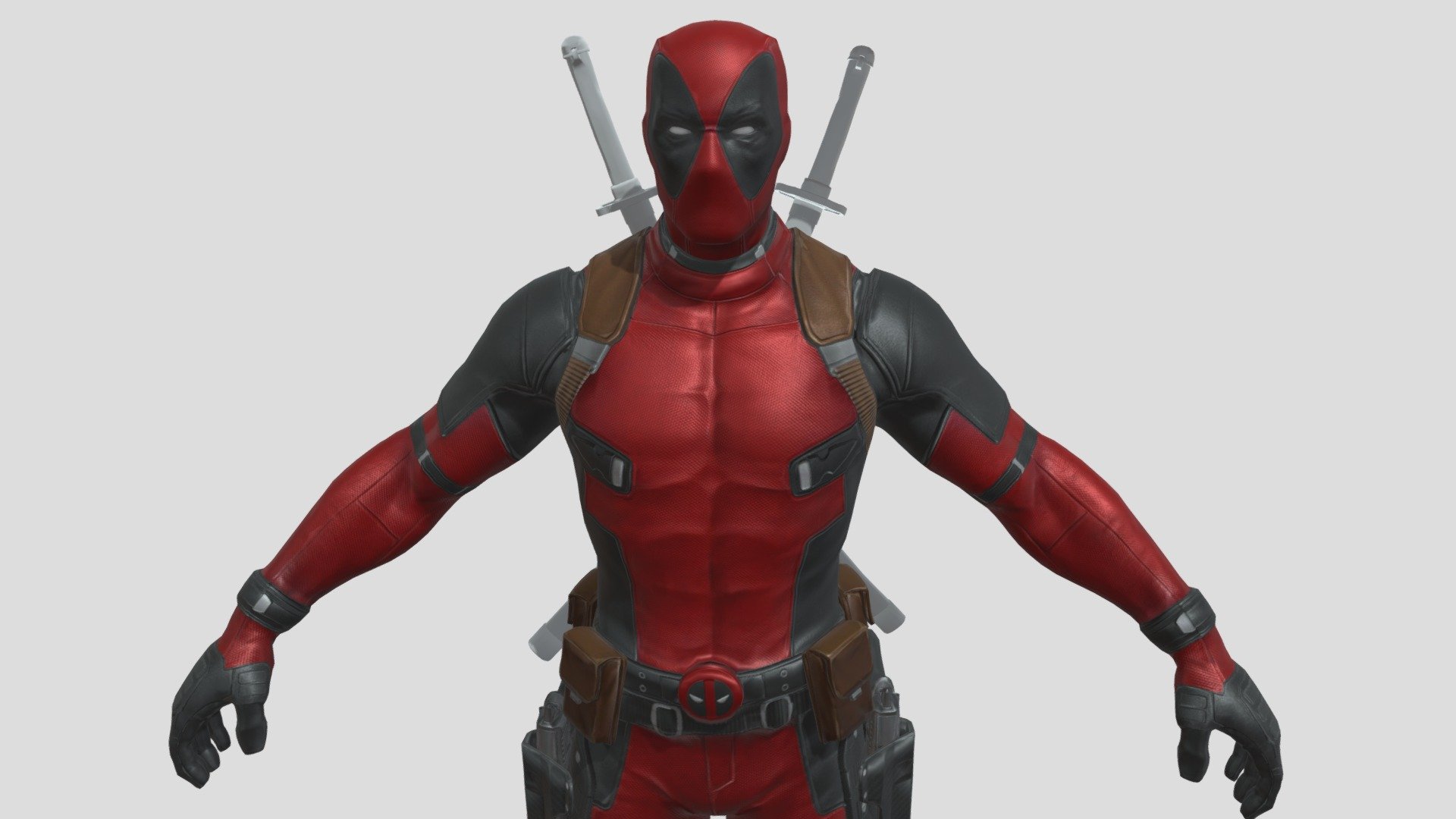 Deadpool 3d Marvel 3d model