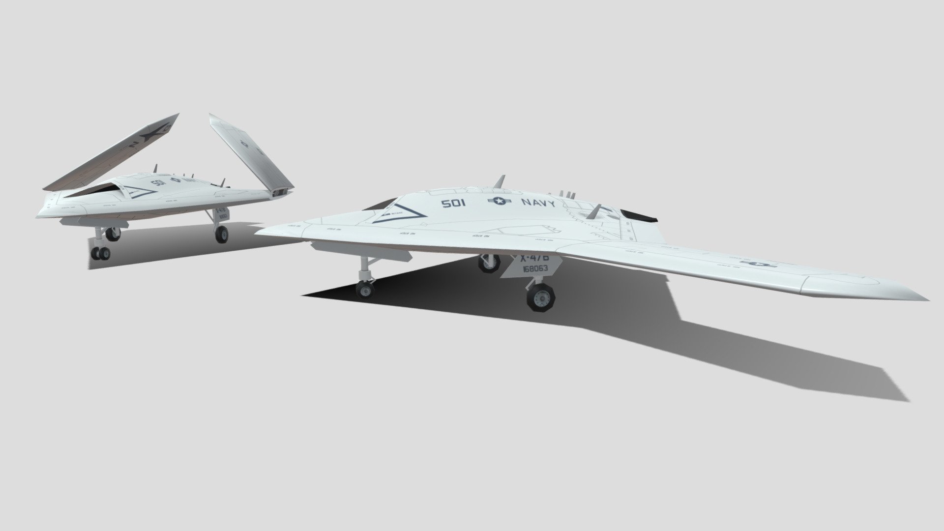 Northrop Grumman X-47B 3d model