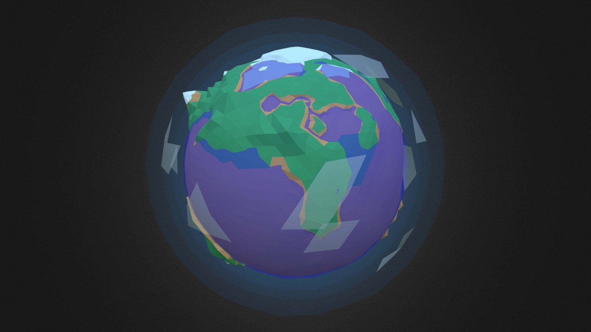 Low Poly Planets 3d model