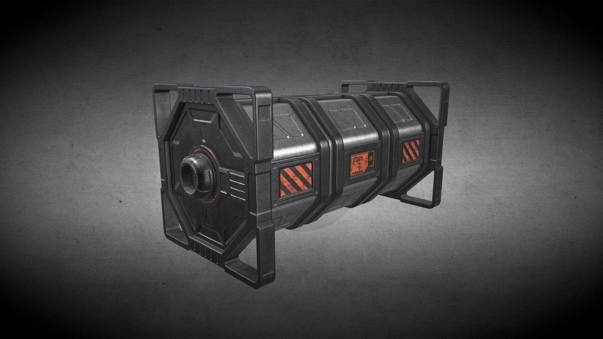 Sci-Fi Crate 3d model