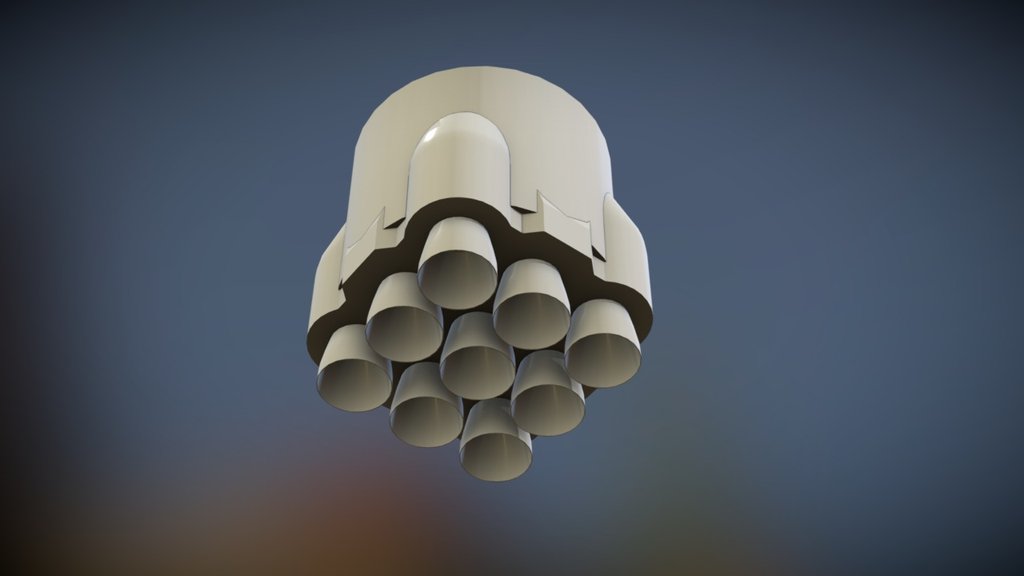 Falcon 9 v1.0 Tictactoweb 3d model