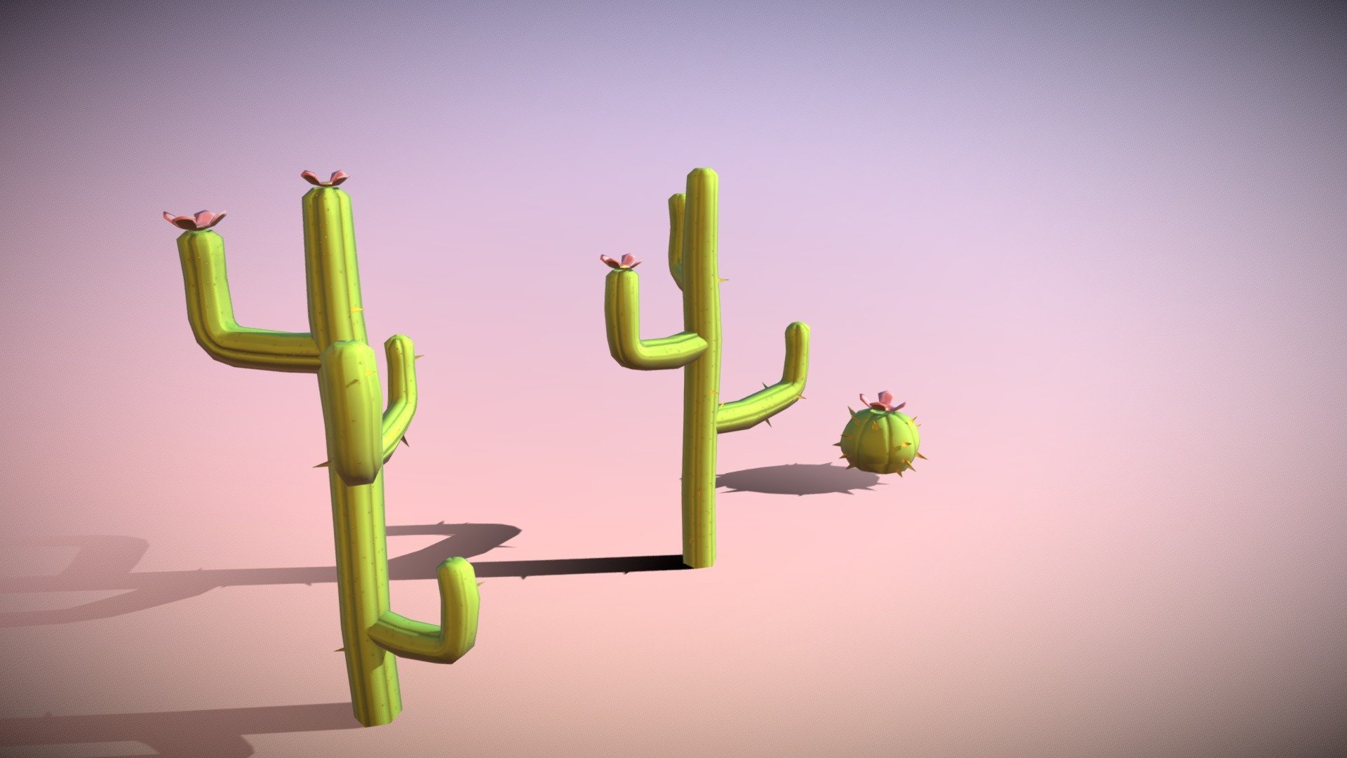 Cactus Lowpoly 3d model