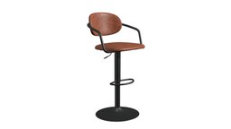 Kirby Bar Chair Vintage Brown