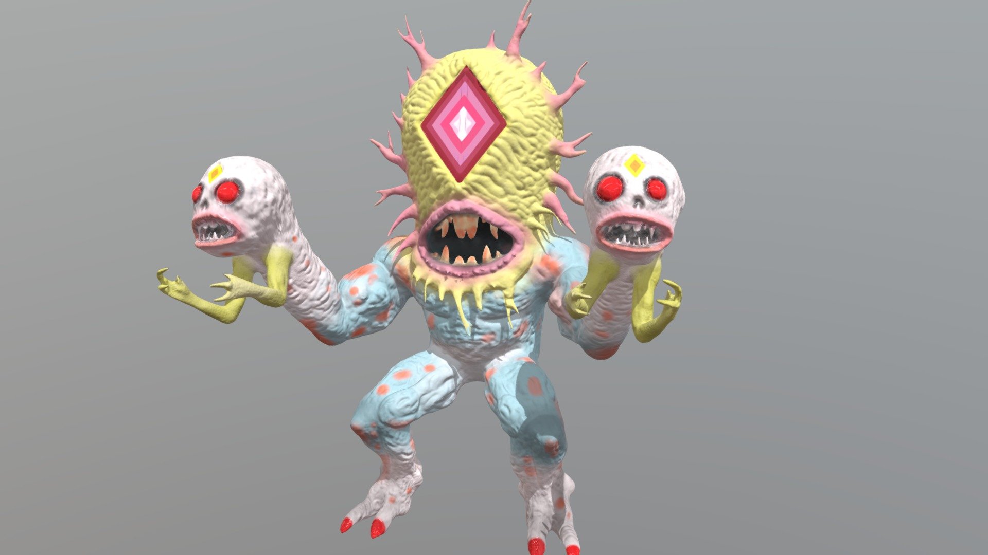 Skinner Monster Humanoid 3d model