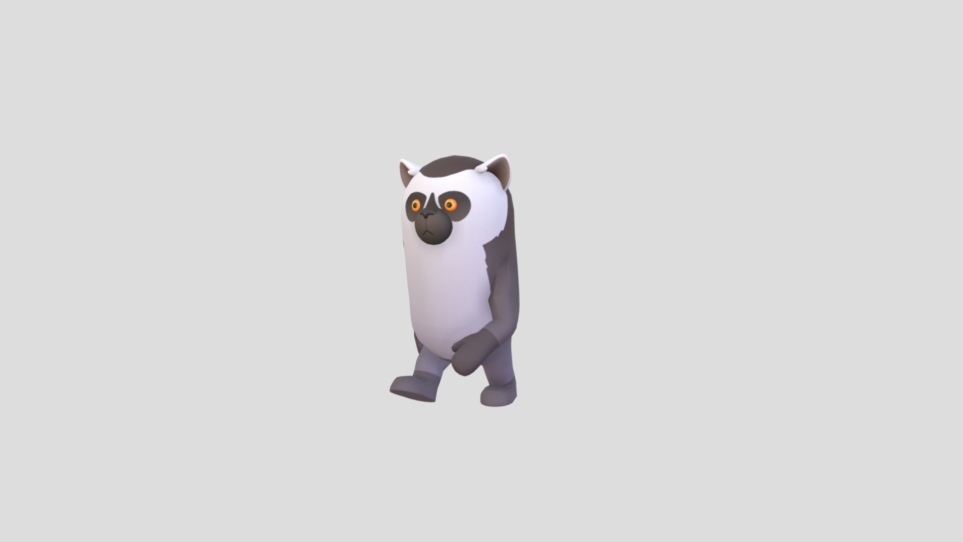 Rigged Lemur Character 3d model