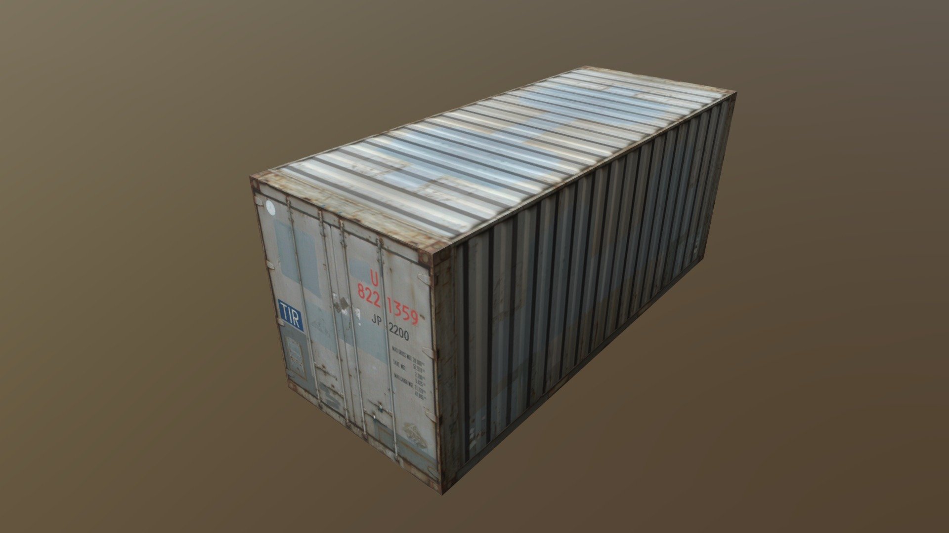 Container 3d model