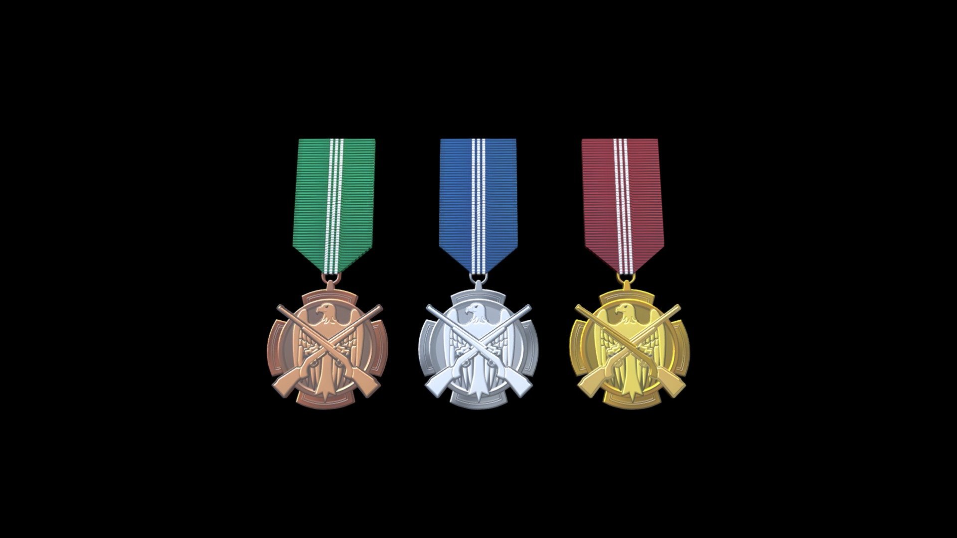 Marksman Medals (Ace Combat 7) 3d model