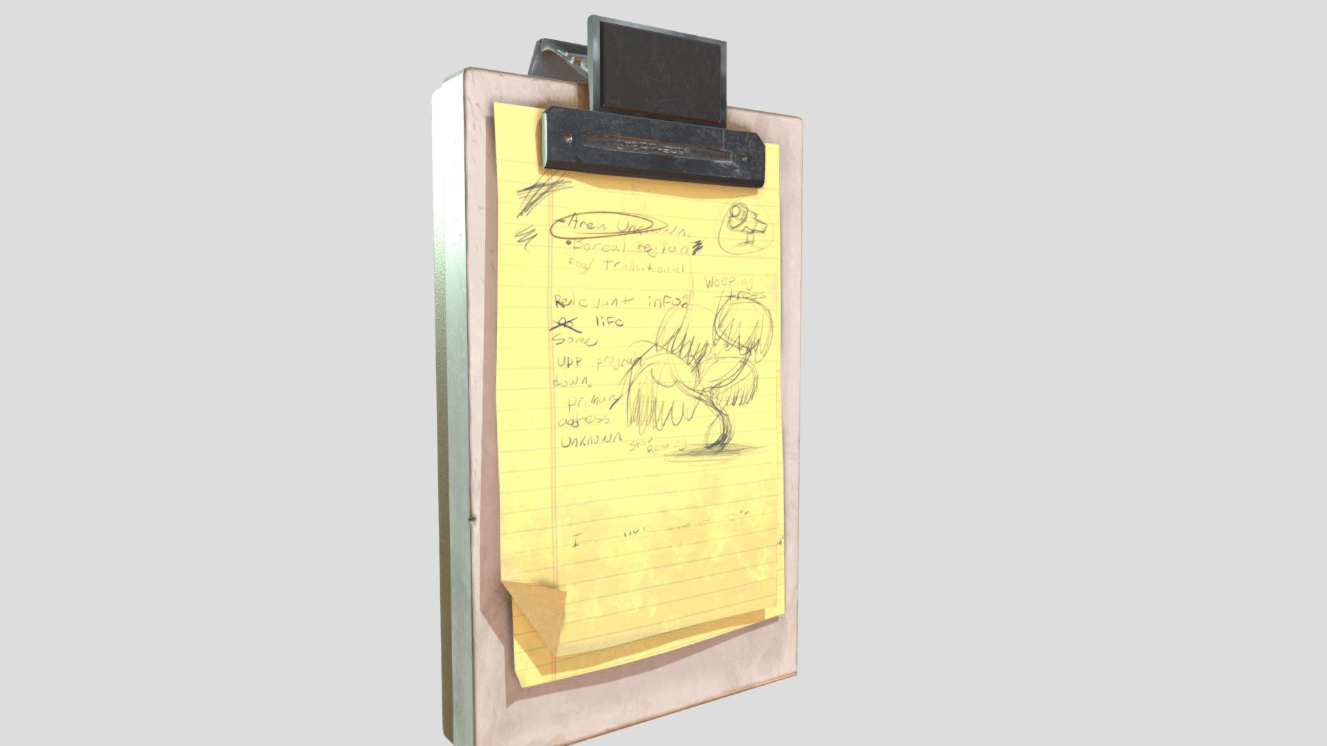 Clipboard 3d model