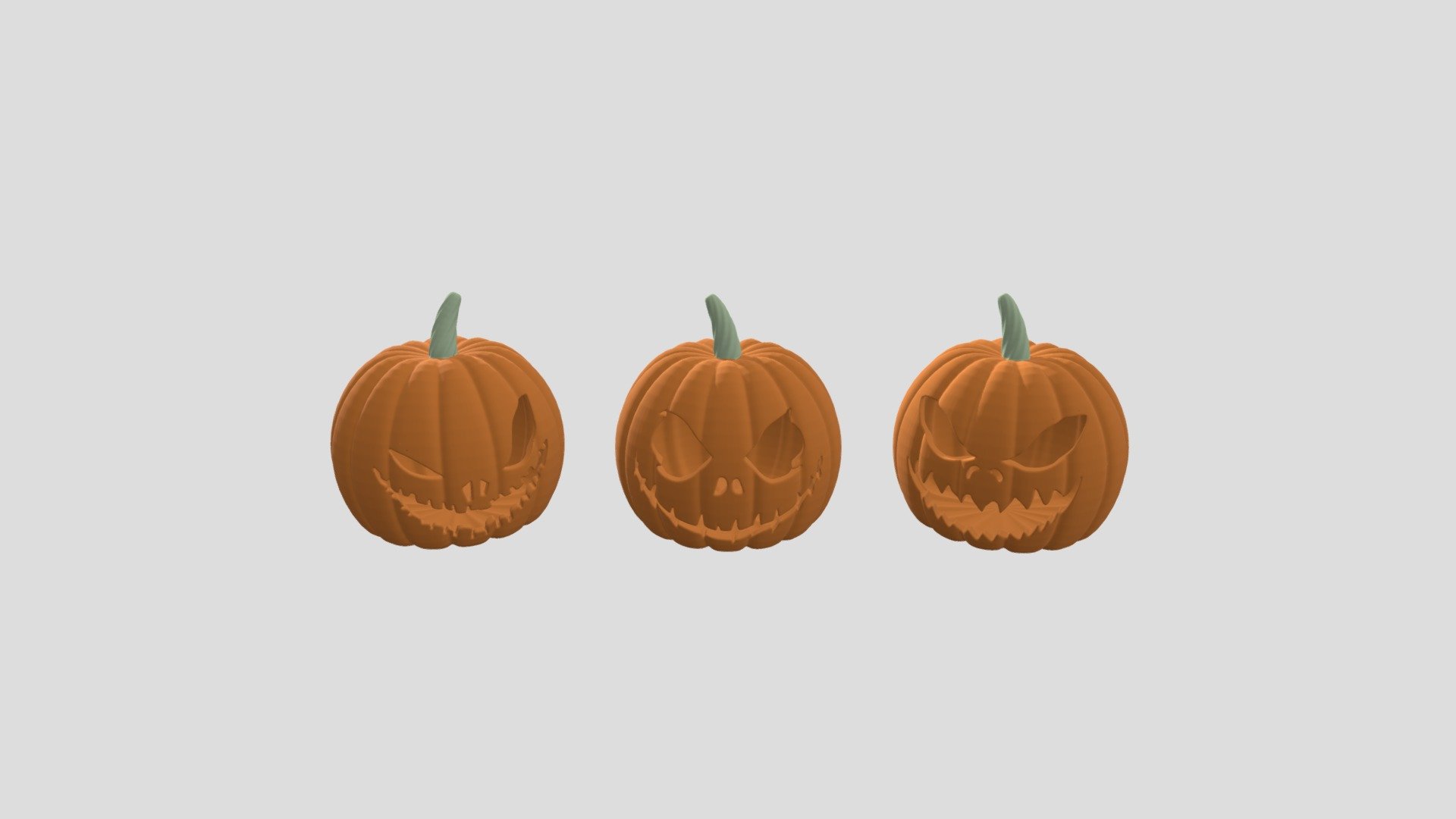 Jack O Lantern Halloween Pumpkins 3d model