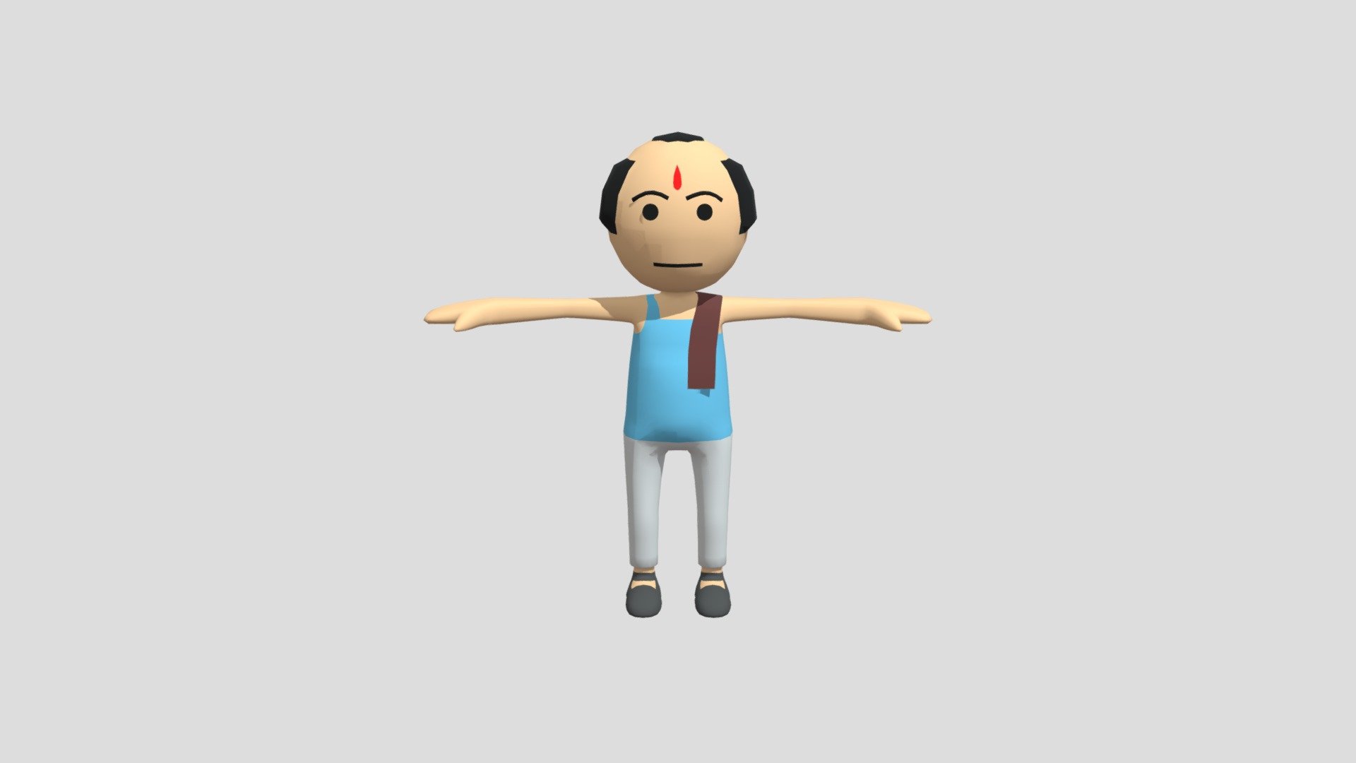 Mjo Character Low Poly Character 3d model