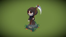 Grim reaper statue