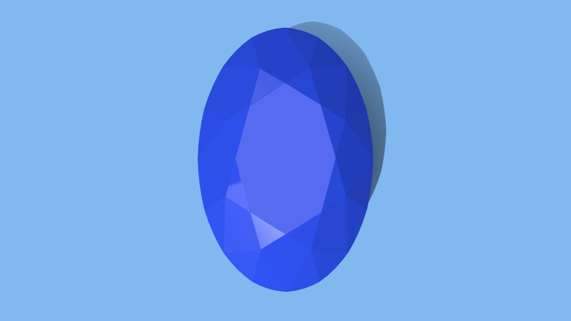 Sapphire Gem 3d model