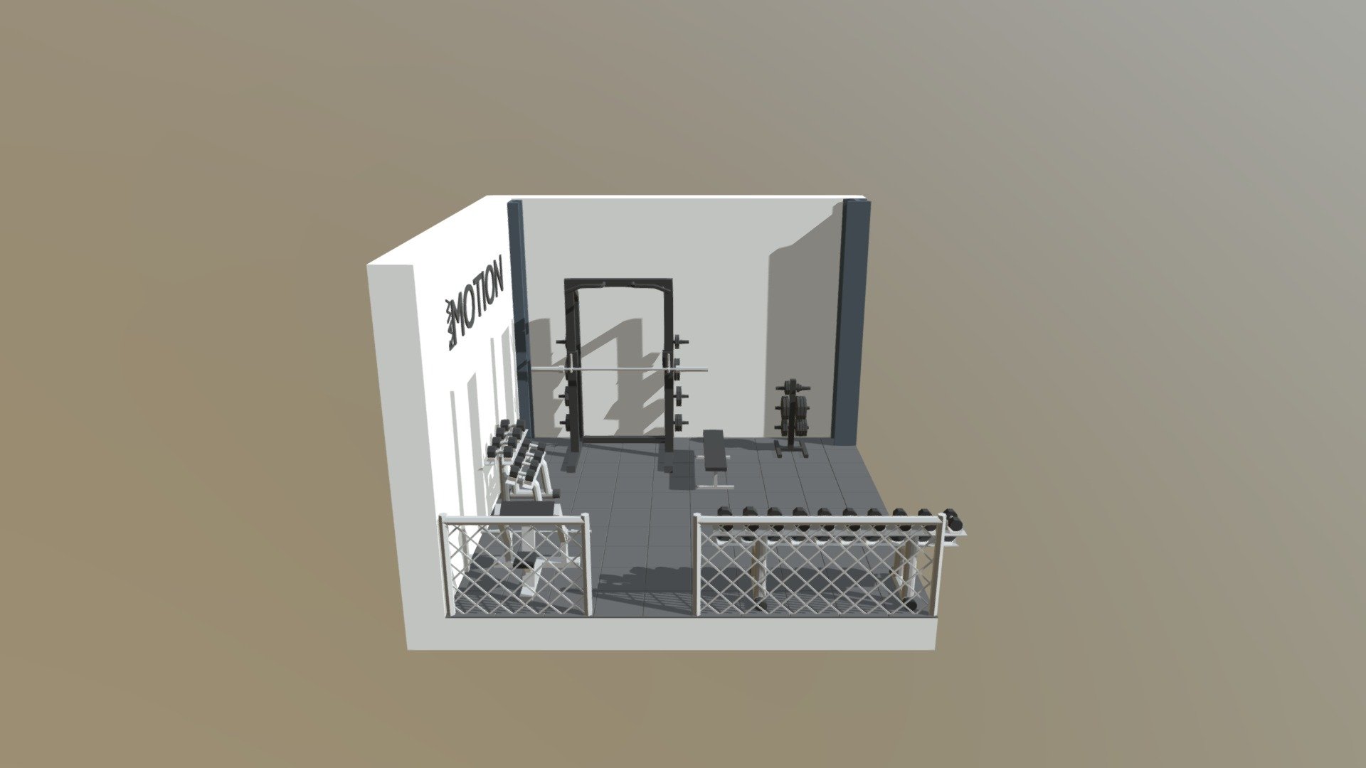 gym 3d model