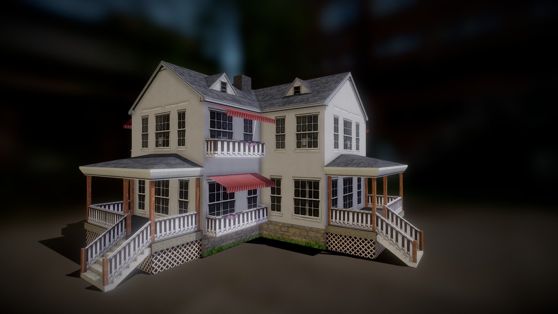 Residential House 3d model