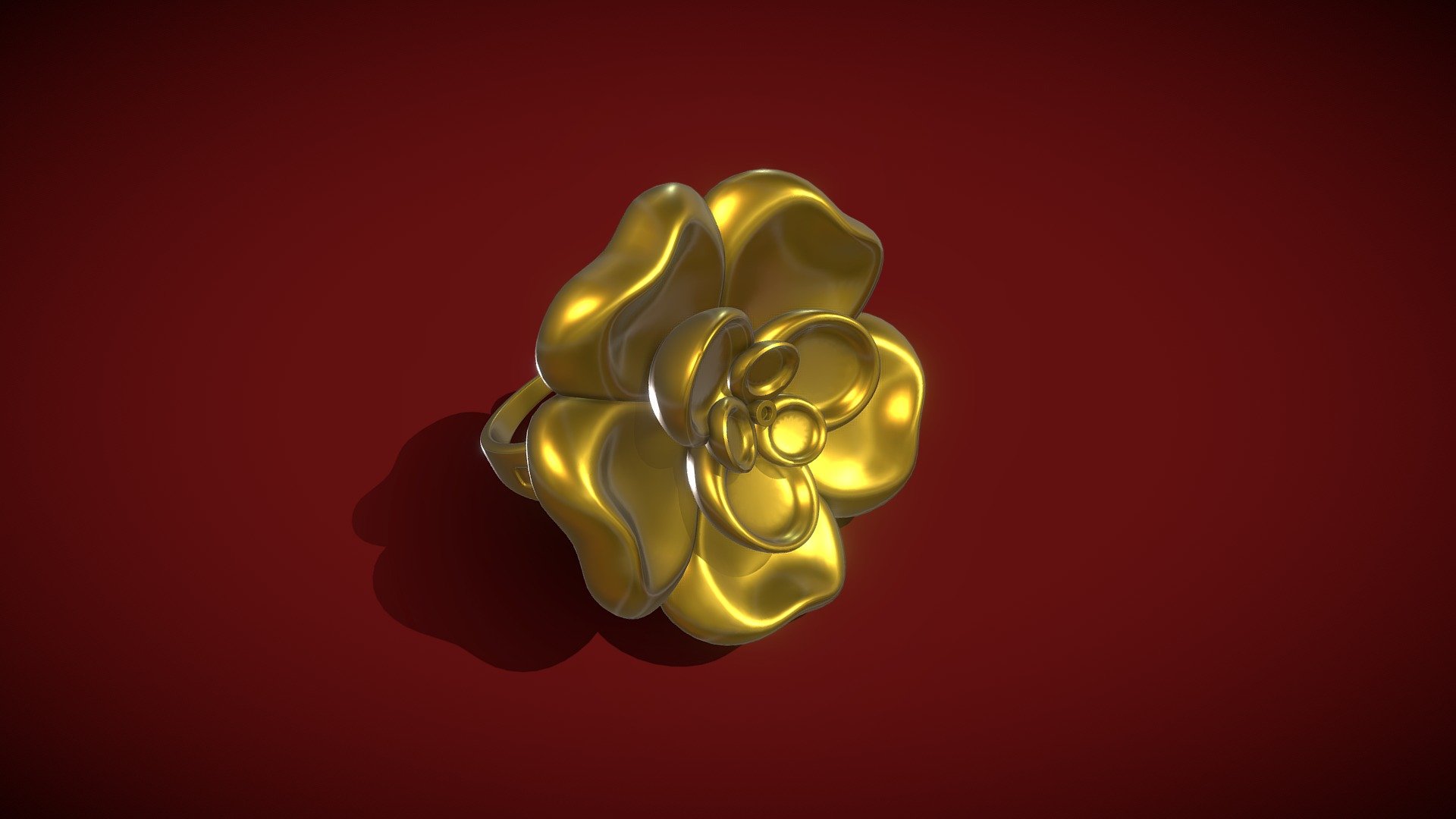 Flower Ring 3d model