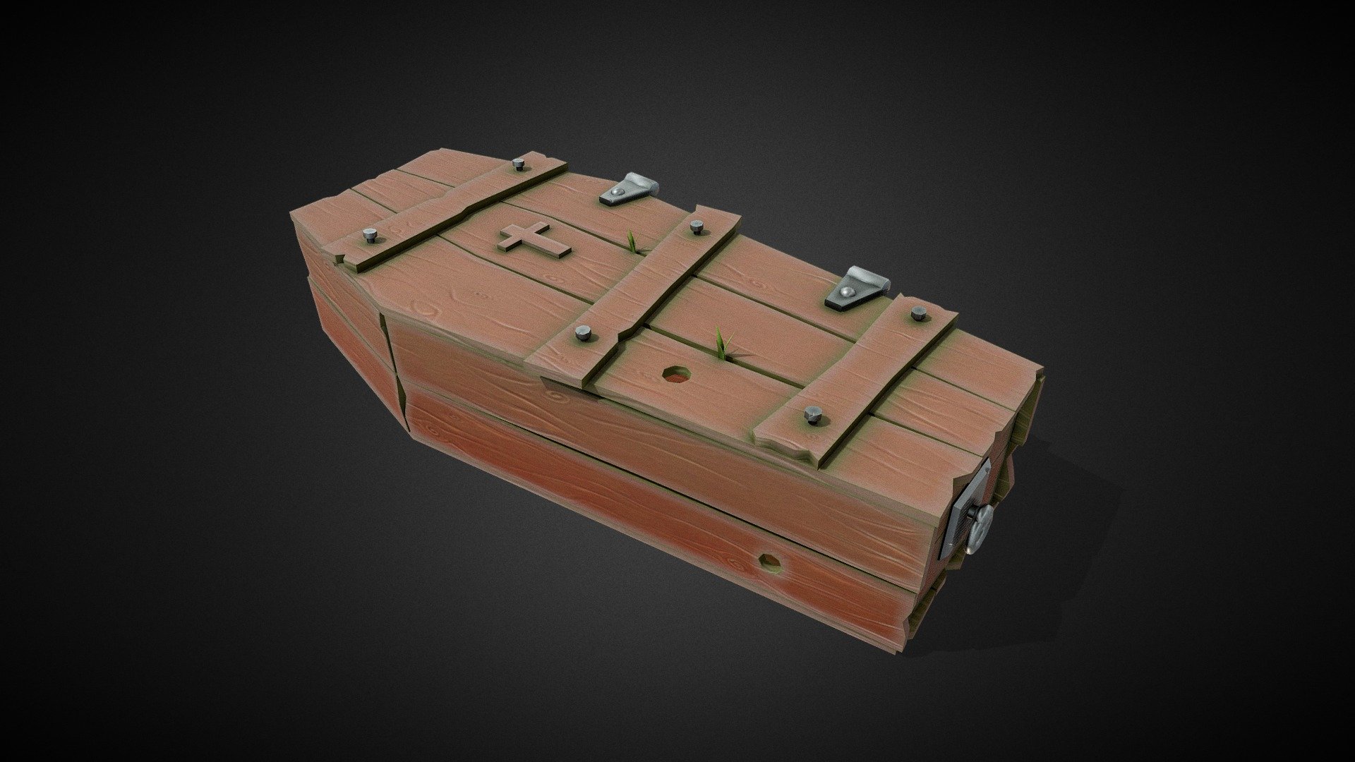 Stylized Coffin 3d model