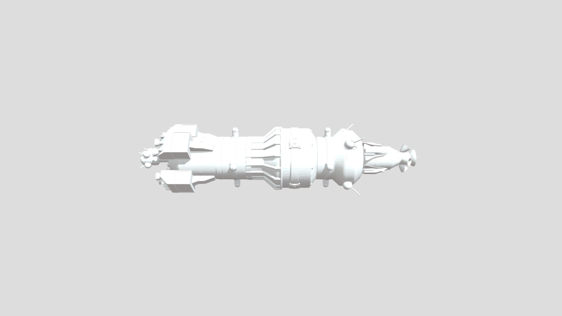 Destroyer Spacecraft (1) 3d model