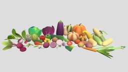 Low Poly Vegetables