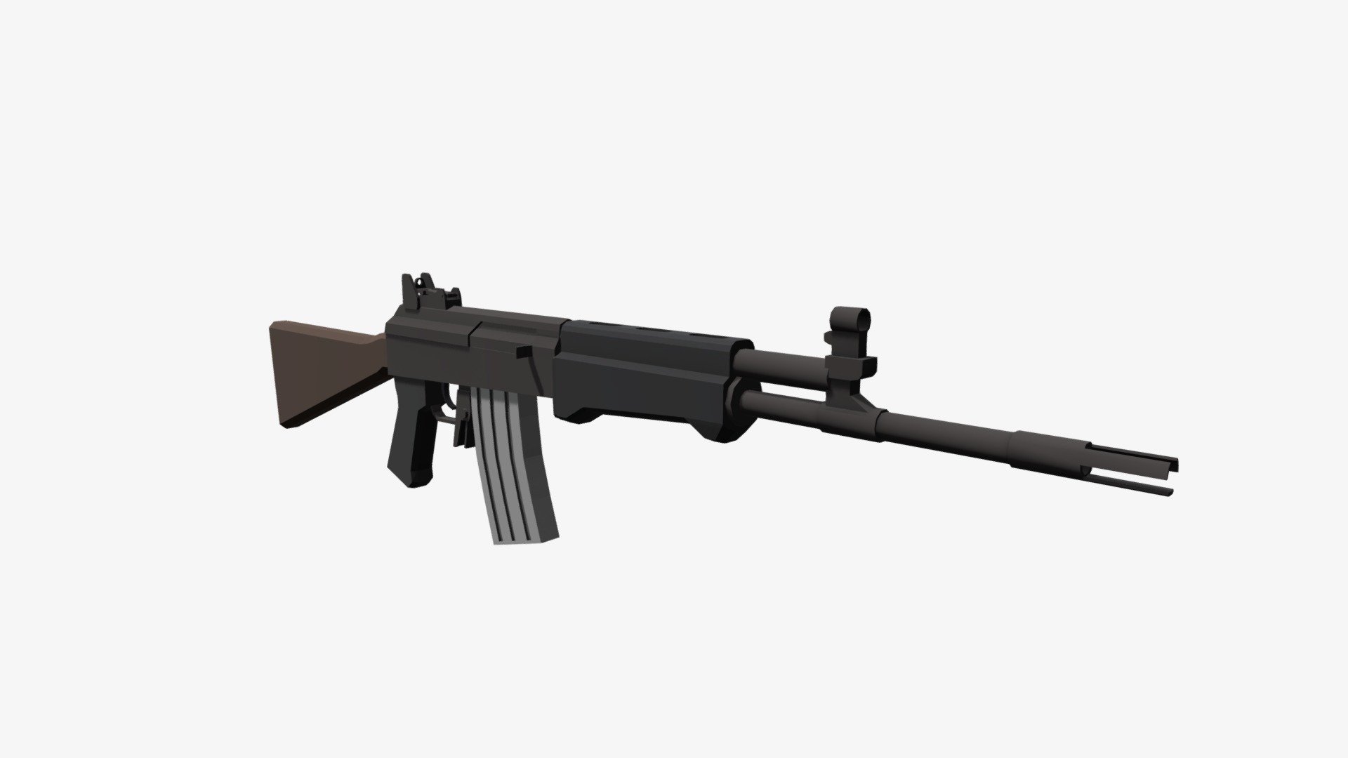 Low Poly Valmet M76 3d model