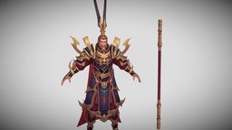 Lowpoly Monkey King Wukong