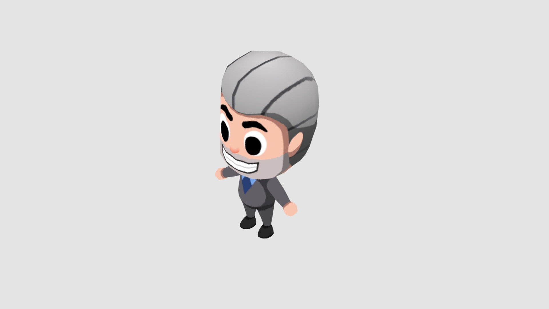 Isometric Lowpoly Character 3d model