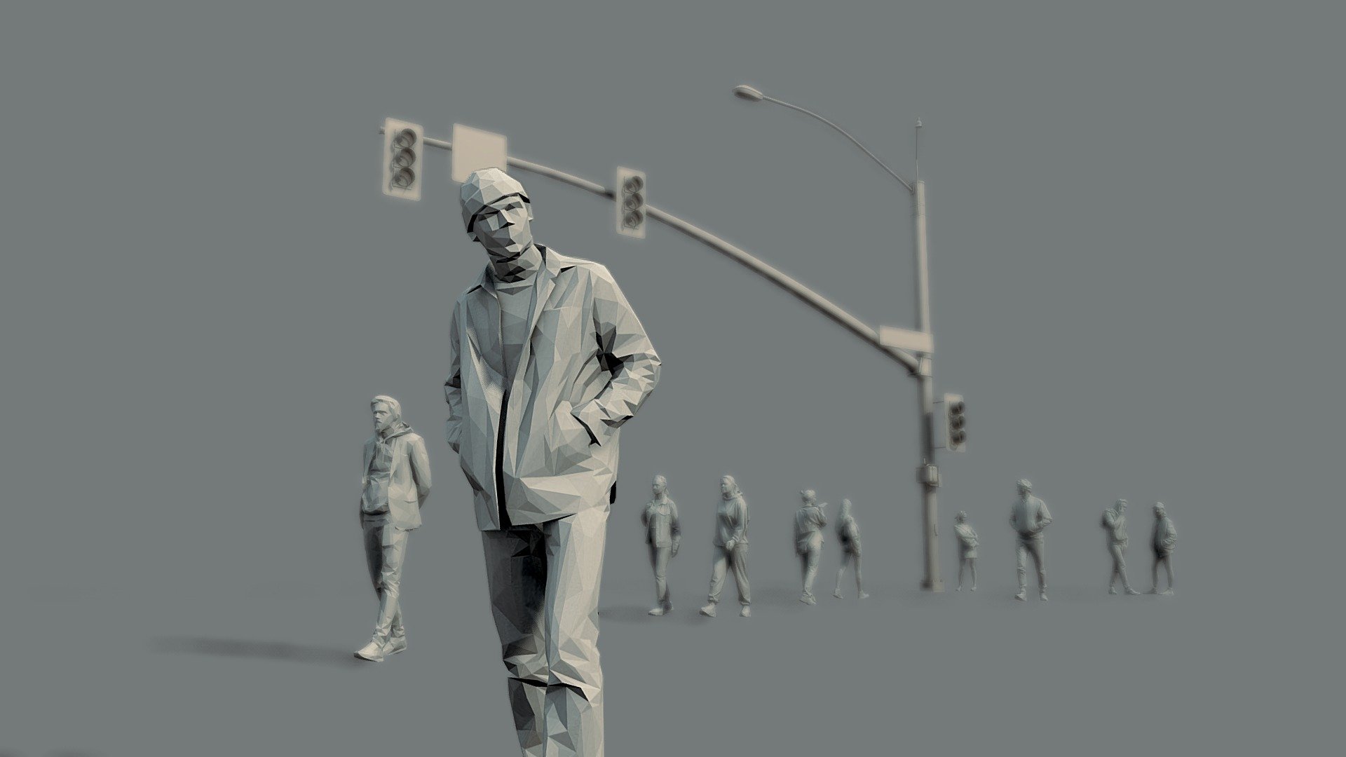 Сrossing the Intersection 3d model