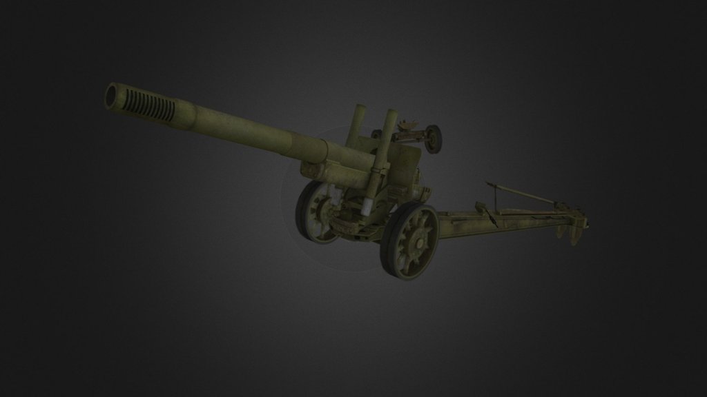 ML-20 Howitzer 3d model