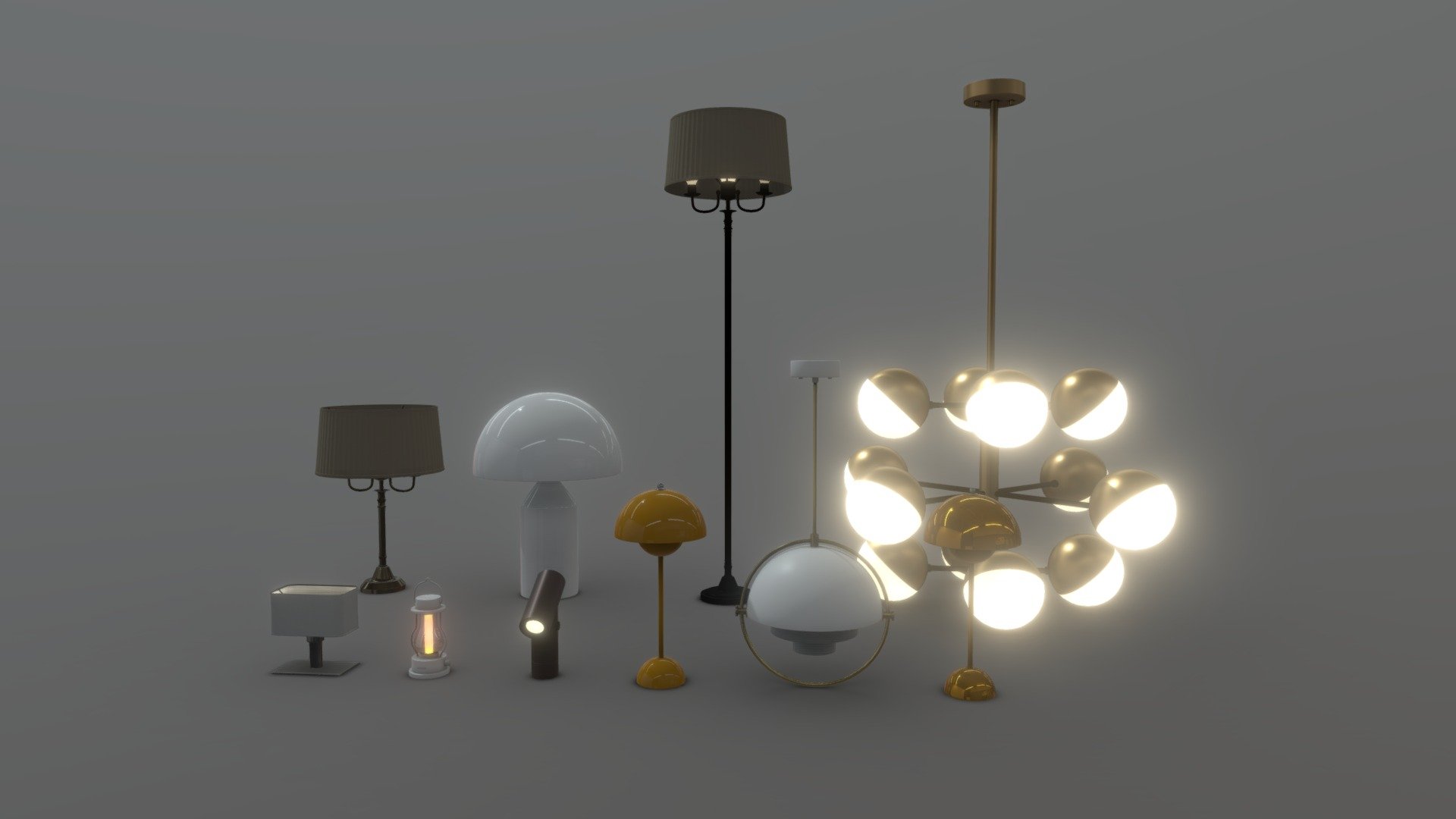 Lamp Pack #1 3d model