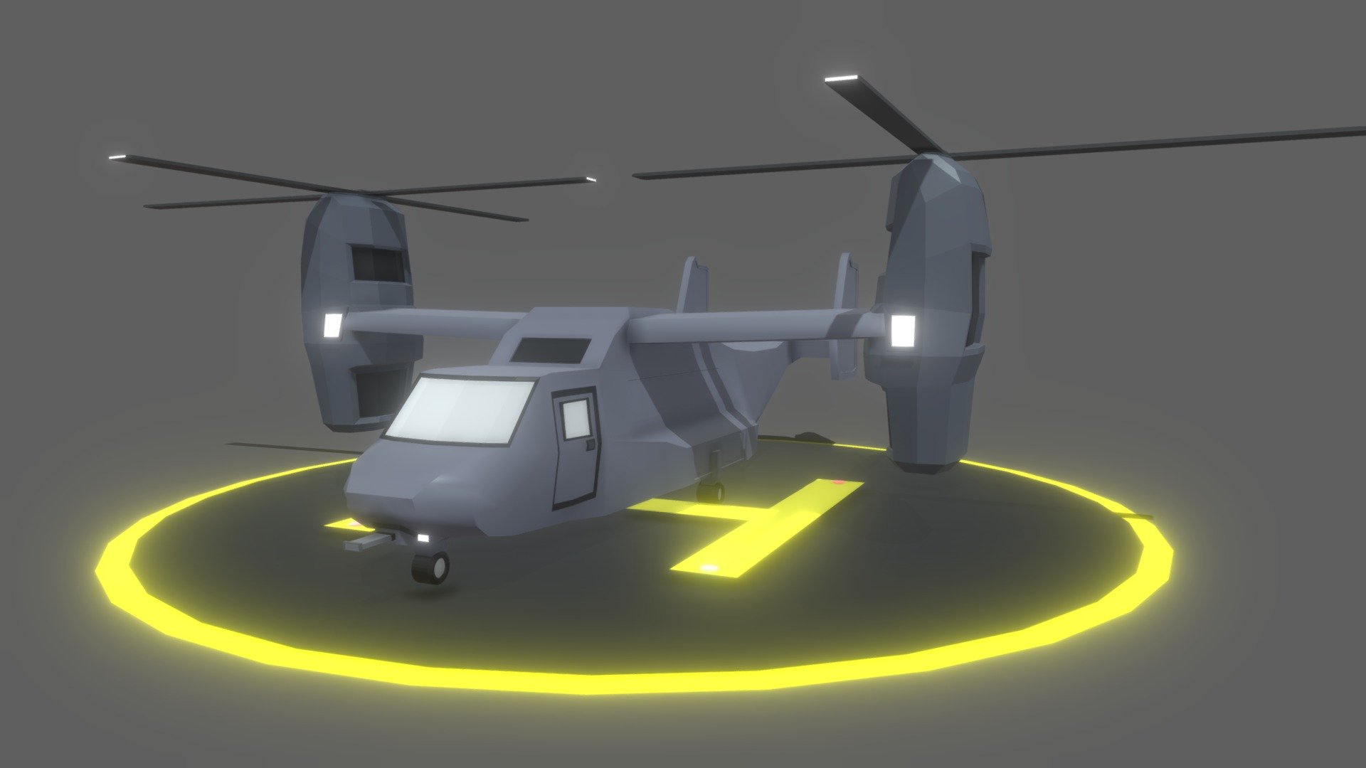 V-22 Low Poly 3d model