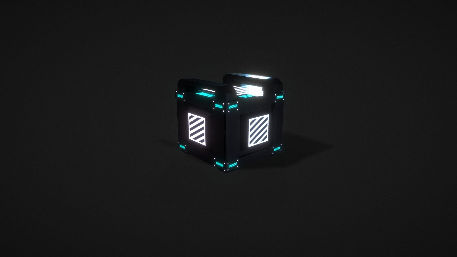 Sci-Fi Box 3d model