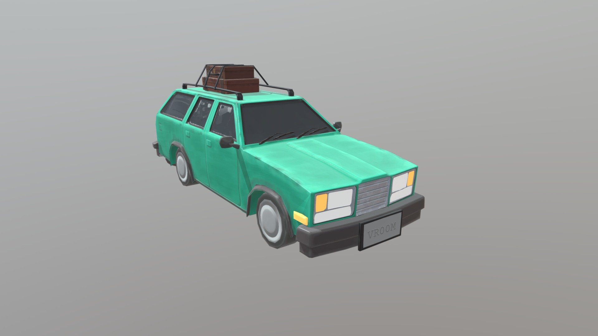 Stylized Station Wagon 3d model