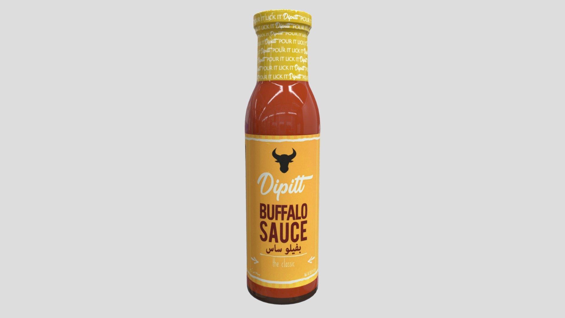 buffalo sauce 3d model