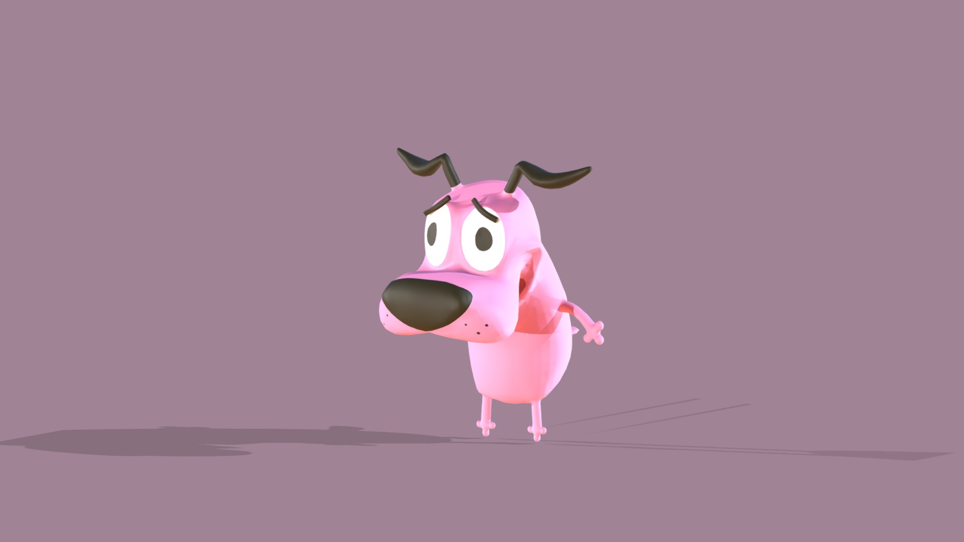 Courage, the cowardly dog 3d model