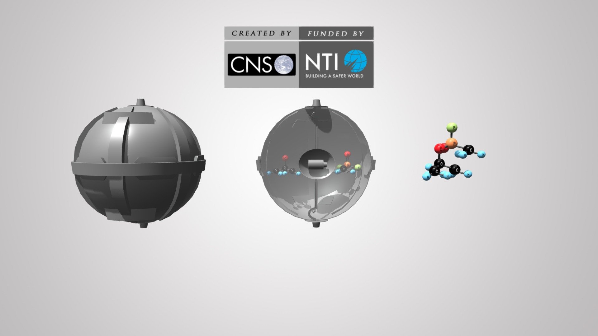 Sarin Bomblet 3d model