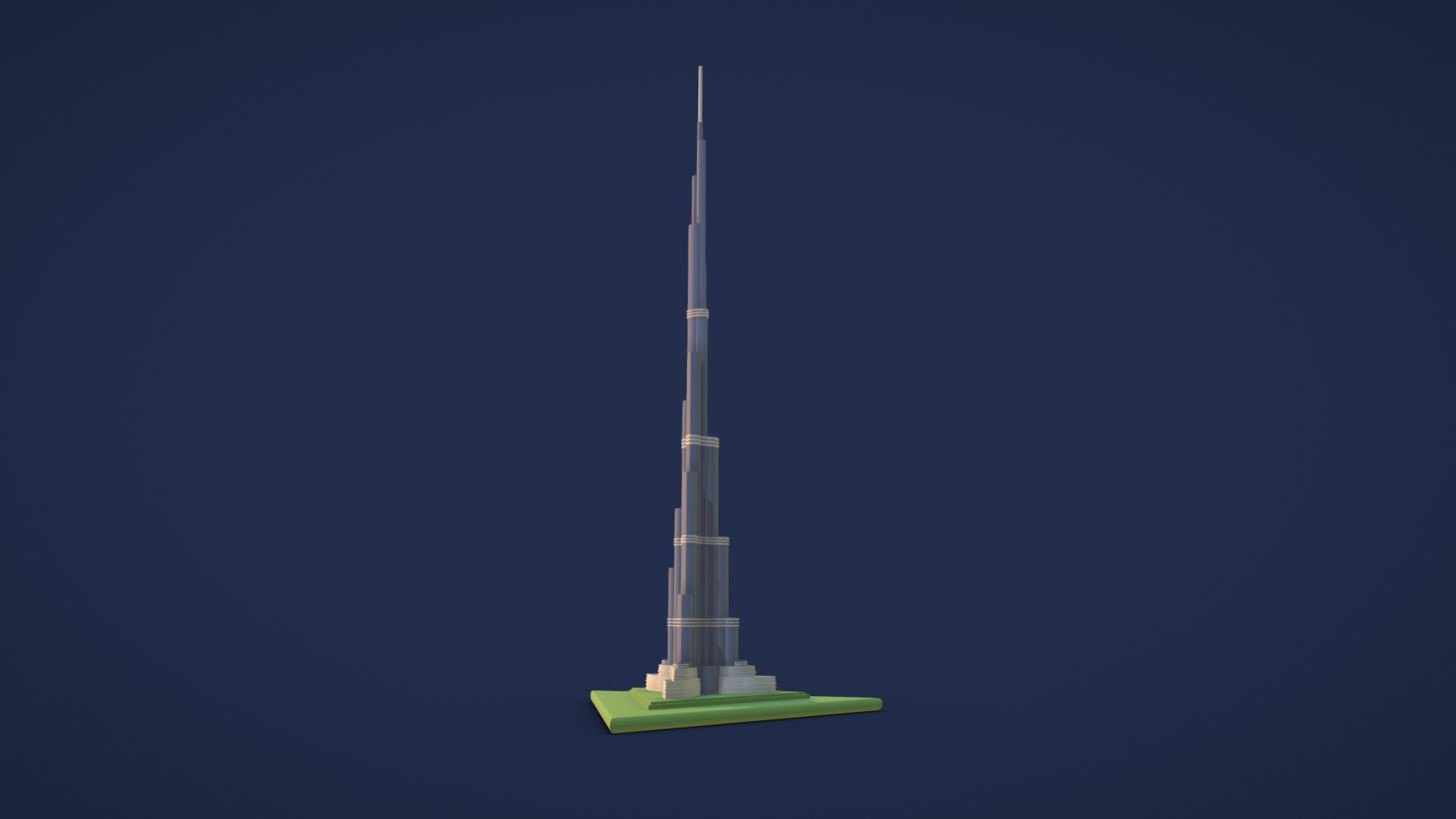 Burj Khalifa Dubai Landmark 3d model