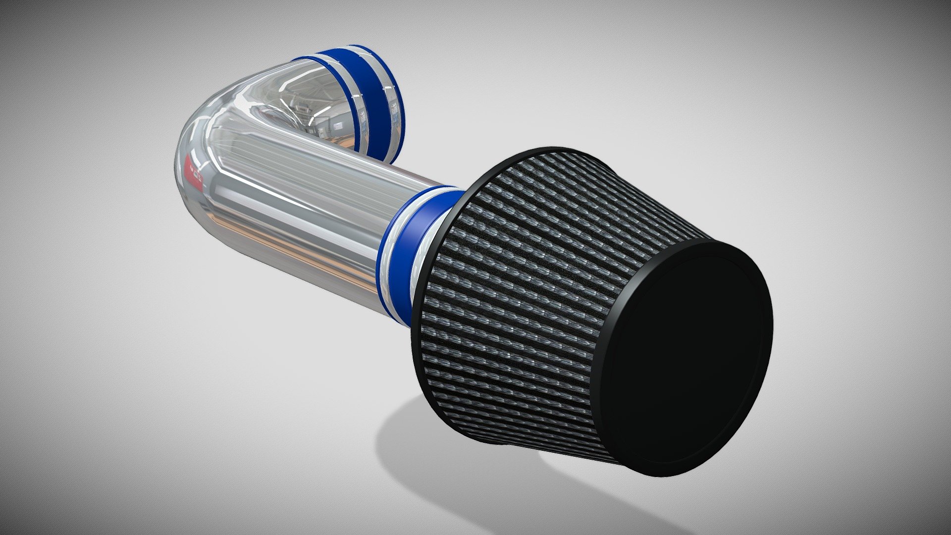 BBK Cold Air Intake for 2015 3d model